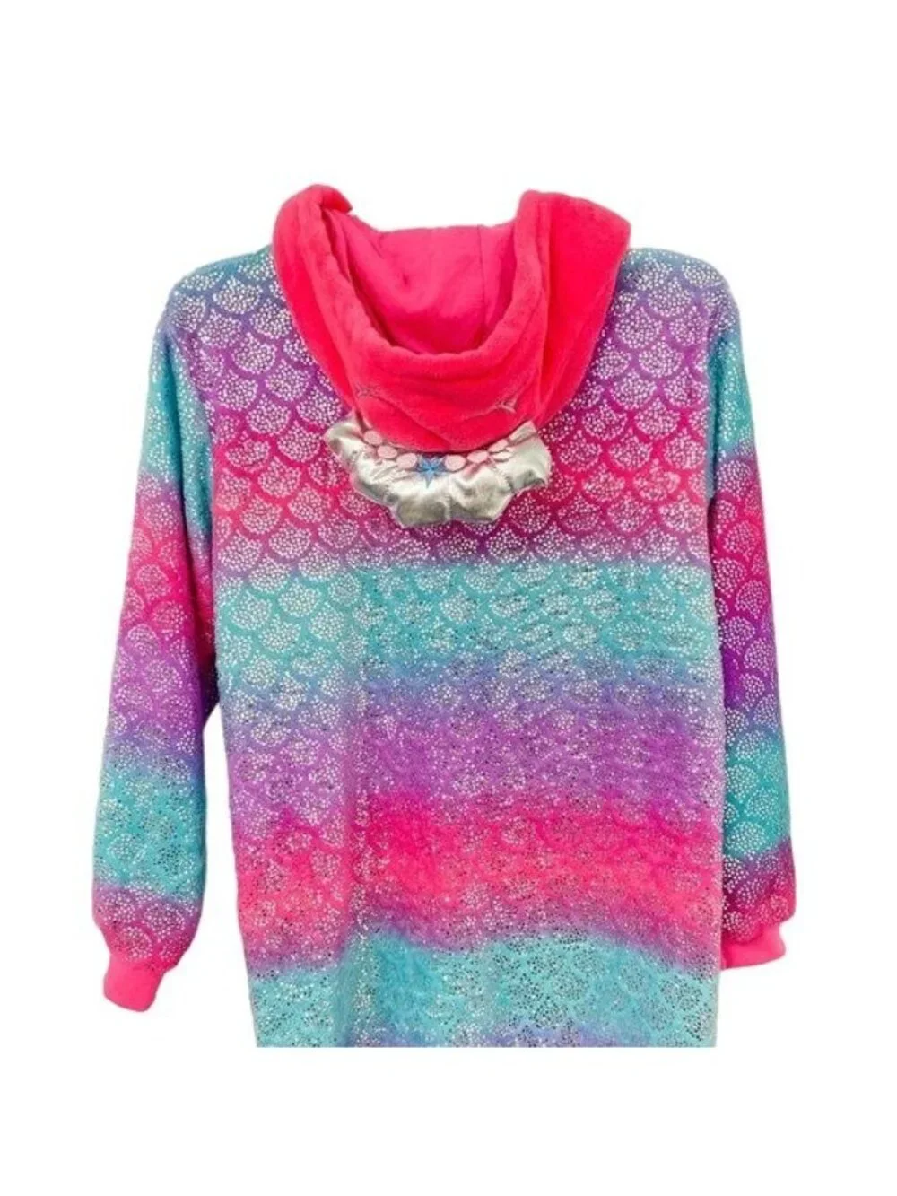 Girls Large Sleep On It Unicorn Sparkle Hoodie PJ Onesie With Footies